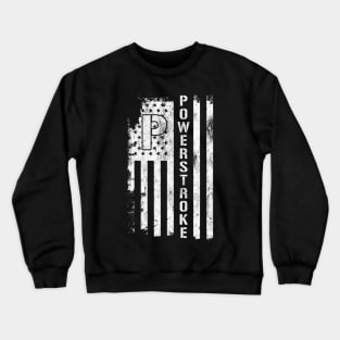 Powerstroke American Flag Crewneck Sweatshirt